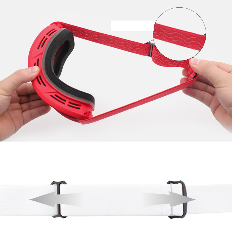 Ochelari de schi unisex, ochelari de drumeție cu protecție dublă pentru ceață, ochelari de schi anti-vânt și zăpadă, miopie_voghion.com