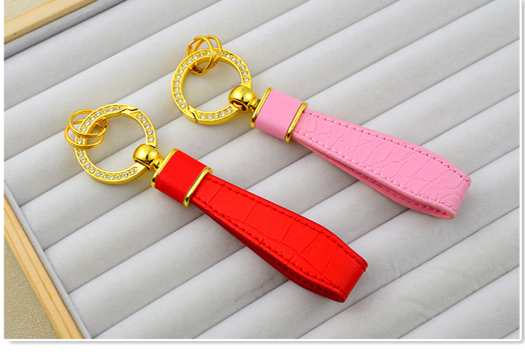 Couple Key Chain Leather Car Key Chain_voghion.com