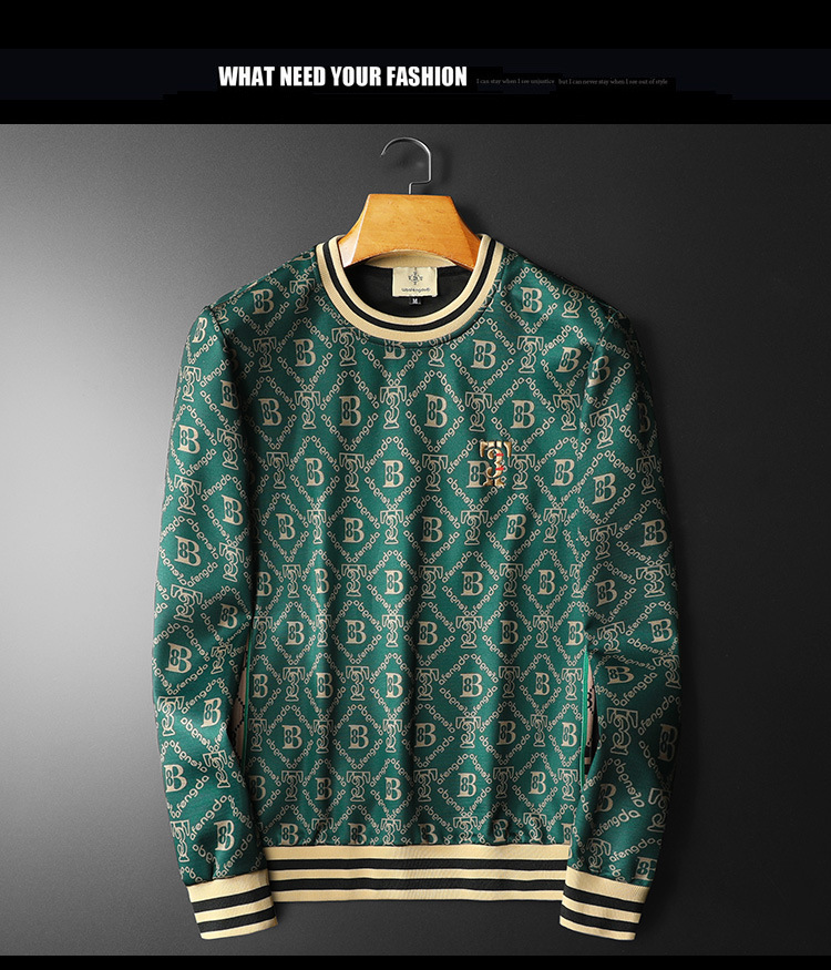 Men's Clothing New Autumn And Winter Men's Suits Korean Style Slim Casual Youth Sweatshirts And Sweatpants Sports Suits Men's Two-piece Set_voghion.com