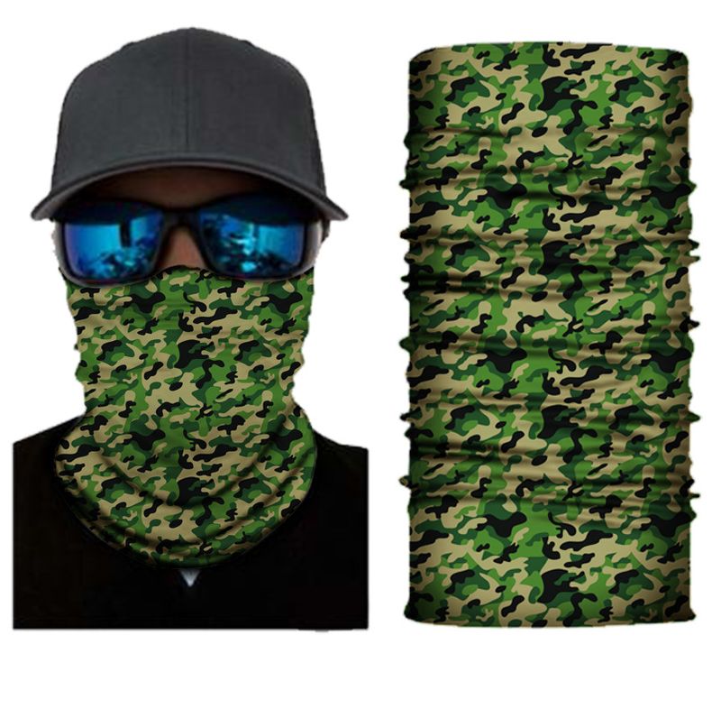 LazyZoom Pattern Series Magic Multifunctional Seamless Headscarf Printed Neck Gaiter Outdoor Cycling_voghion.com