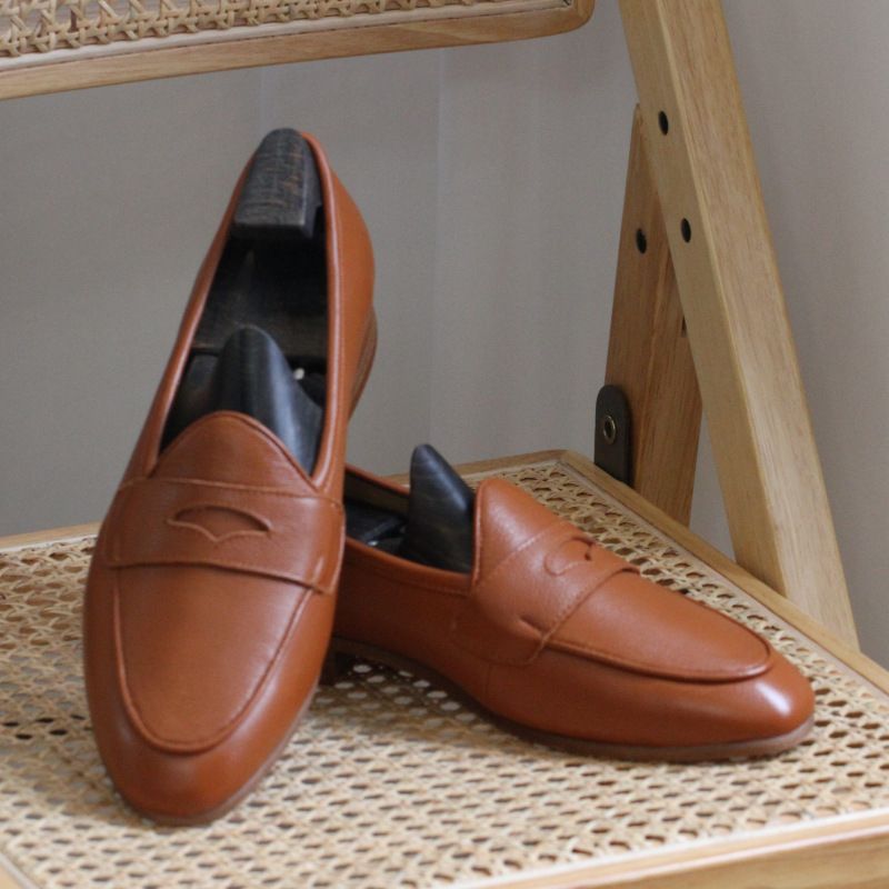 Koreanischer Stil Trendy Herren Ins Lazy Schuhe, Britische Champagner Loafer_voghion.com