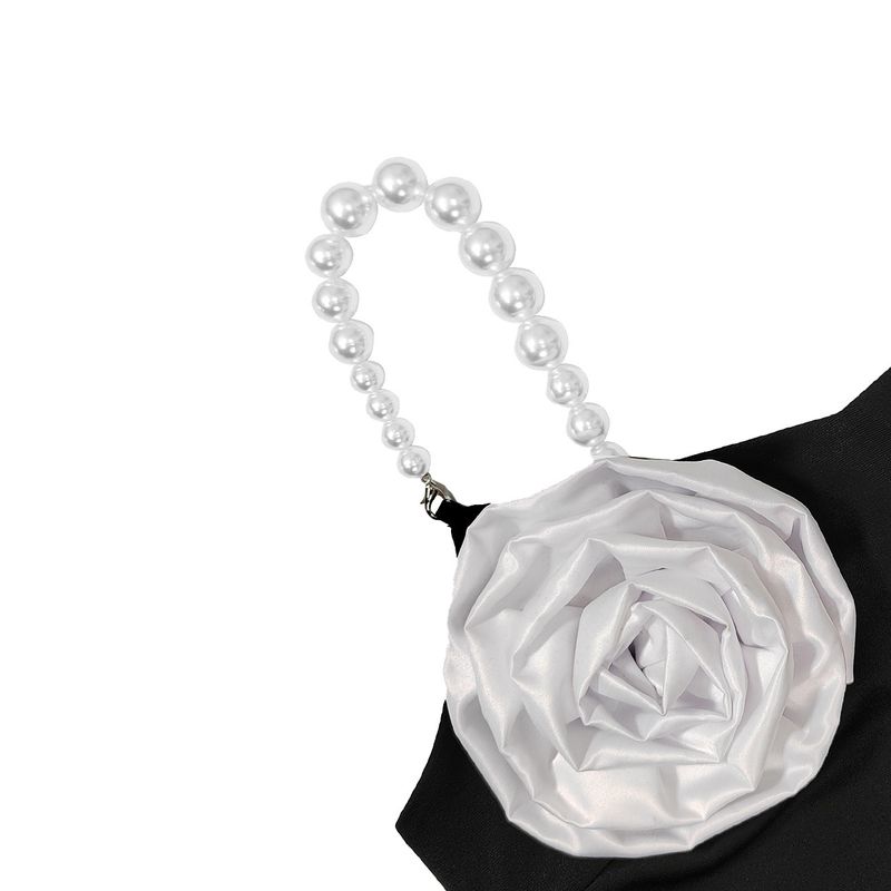 "Haute Couture Floral Beaded Strapless Gown – Elegant Black Evening Dress With Detachable Train_voghion.com