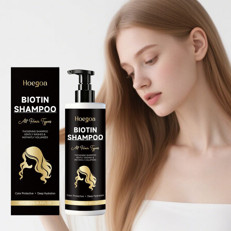 HOEGOA Volumizing Nourishing Shampoo Cleanses Nourishes Smooth Touch Suitable For Daily Hair Washing_voghion.com