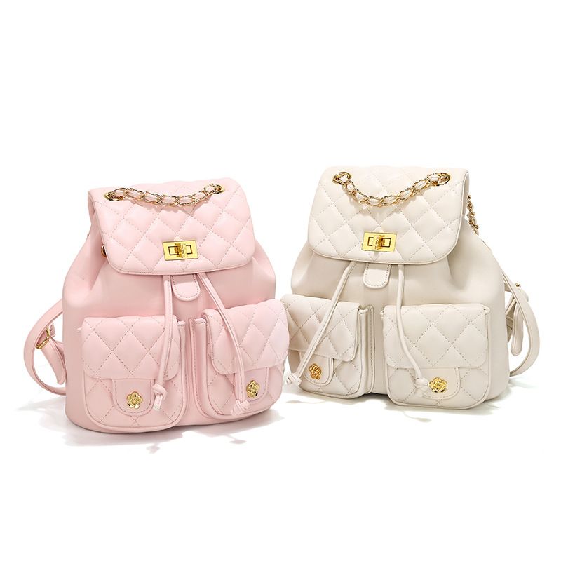 Quilted Chain Women's Bag Fall/Winter 2025 New Multi-Pocket Backpack Travel Large Capacity Backpack_voghion.com