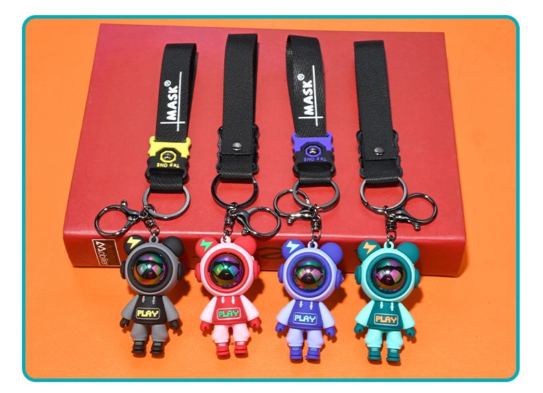 La modă fulger urs breloc cheie accesorii inel metalic breloc student papetărie geantă decorare breloc_voghion.com