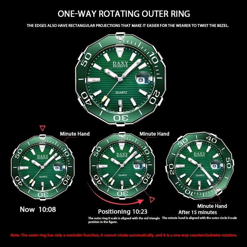 Edelstahluhren für Herren, kreative Mode, leuchtendes Zifferblatt mit Chronographenuhr, lässige Armbanduhren für Männer_voghion.com