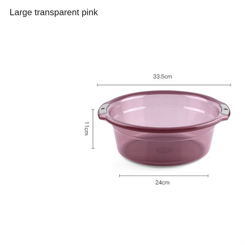 Thickened Water Basin Transparent Multipurpose Durable Non-slip Convenient Shower And Laundry Tub Easy-to-clean Plastic Basin_voghion.com