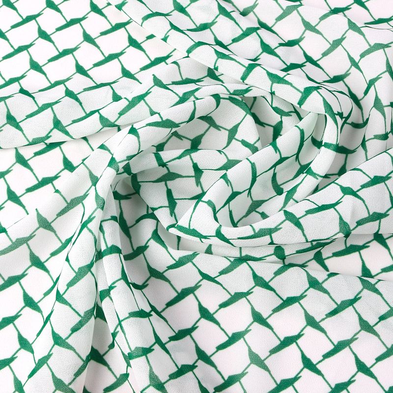 Muslim headscarf Printed Chiffon Scarf Middle Eastern Scarf_voghion.com