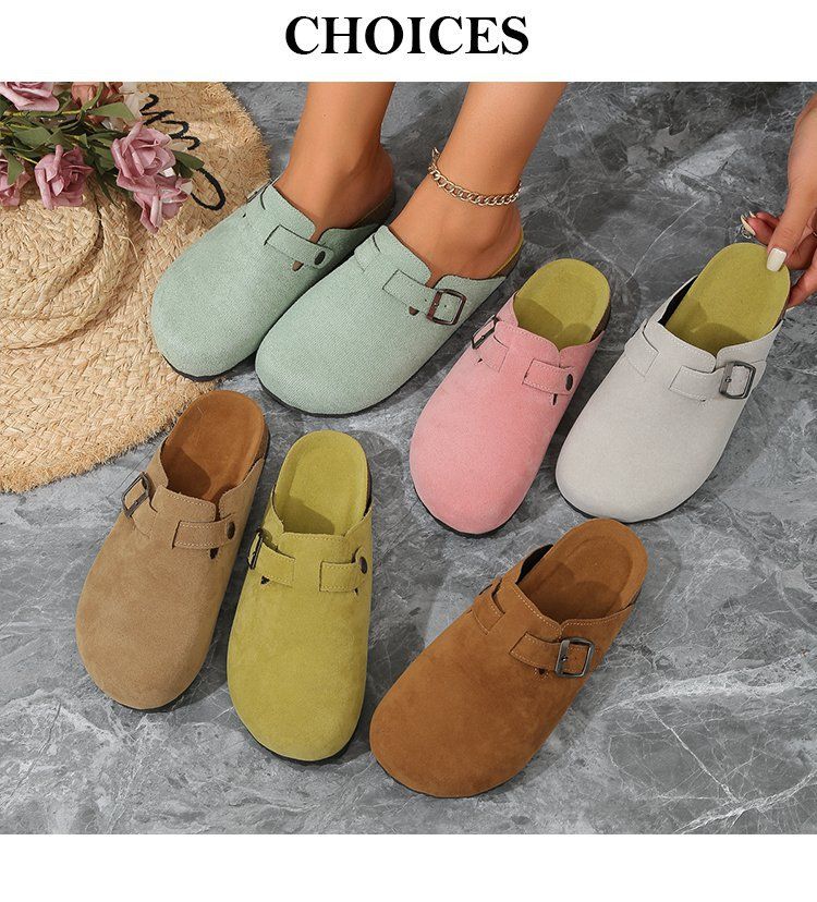 Damen große Größe Außenhandel römische Schuhe lässig halbe Drag faule Schuhe Flut_voghion.com