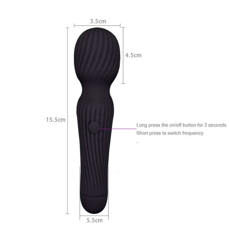 Massaggiatore AV Thread Stick G Spot stimola il vibratore Stimolatore clitorideo a 10 velocità Magic Wand Vibratore per vibratore_voghion.com