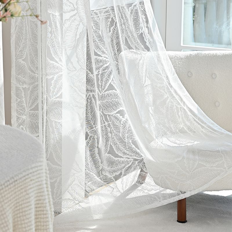 Fishtail Rod Dør Gardin Warp Strikket Lace Vindu Skjerm Gardin_voghion.com