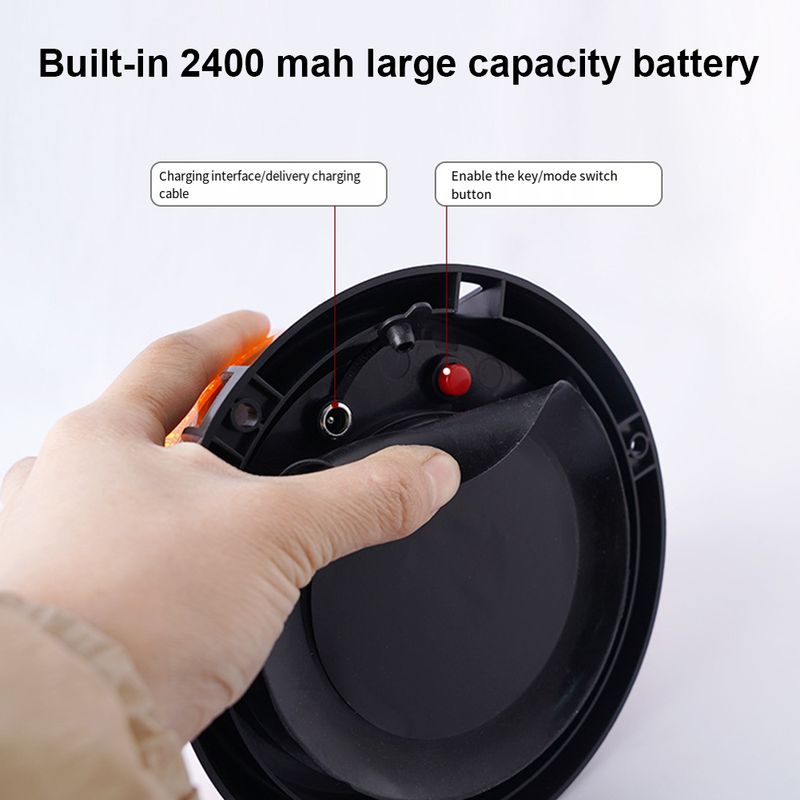 Solar Strobe Warning With Magnetic Base Beacon Safety Flashing Light For Road Construction Vehicle_voghion.com