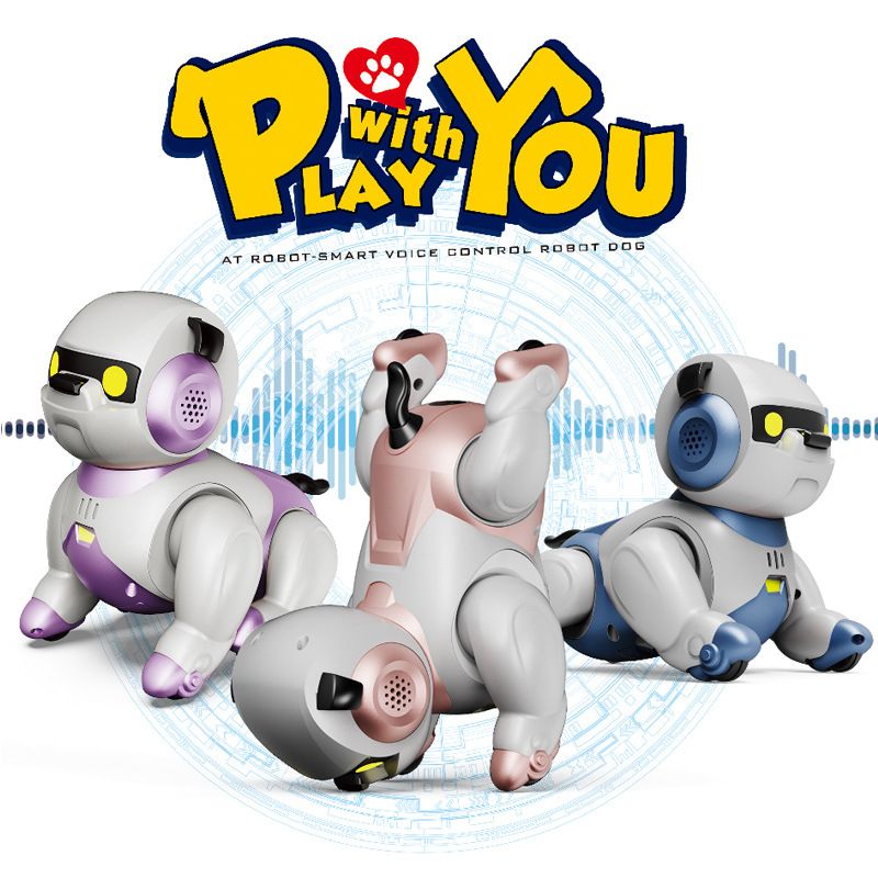 Speciale aanbieding van intelligente spraakgestuurde robothond voor kinderen, creatief dansend en aanraakgevoelig robothondspeelgoed_voghion.com