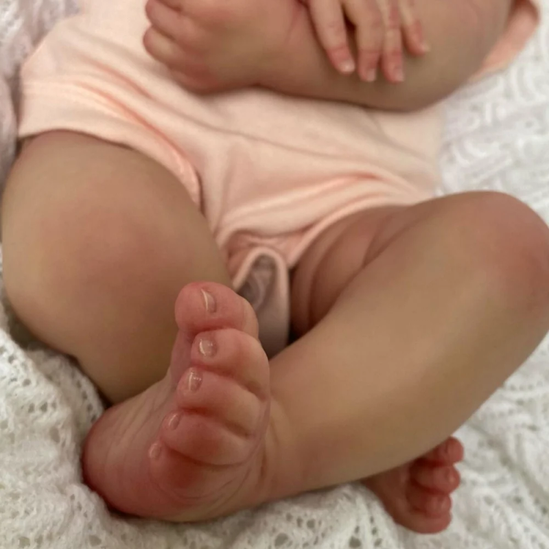 Poupée bébé Reborn Meadow de 18 pouces, corps doux, 100 % fait à la main, peau 3D avec veines visibles, poupée d'art de collection, cadeau de Noël_voghion.com