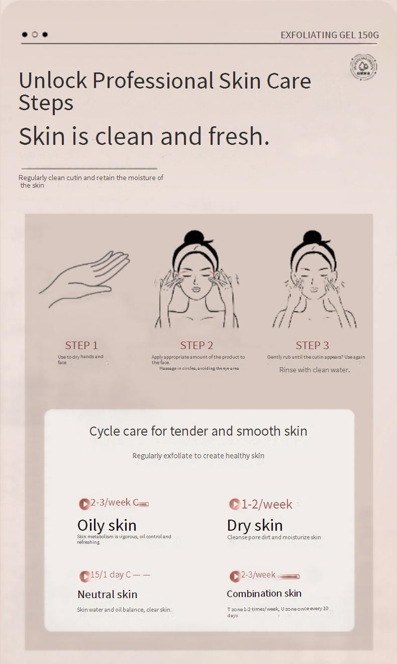 Bath & Shower Aopy Fruit Acid Exfoliating Gel Ladies Face Body Dead Skin Rubbing Mud Treasure Body Scrub Authentic_voghion.com