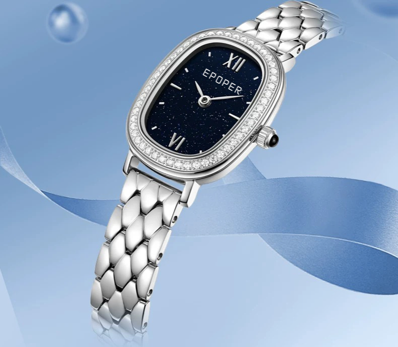 Women's Watches Fashion Light Luxury Oval Diamond Fritillaria Compact High-end Watch Waterproof Temperament Simple Women's Quartz Watch_voghion.com