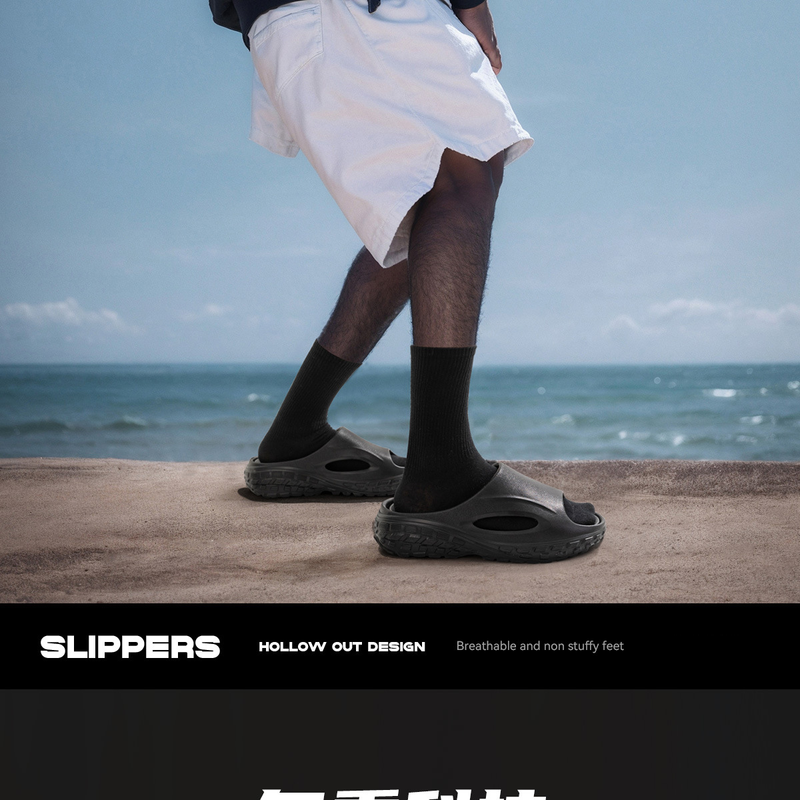 Herrenschuhe, neue stoßdämpfende und rutschfeste, verschleißfeste Strandschuhe fürs Fitnessstudio, herausnehmbare, atmungsaktive EVA-Oberbekleidung_voghion.com