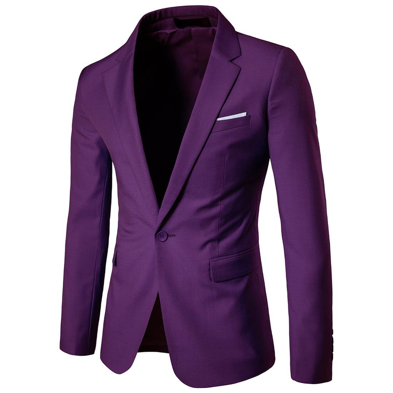 Men's Clothing Casual Suit Jacket One Button Business Trendy Single Piece Suit_voghion.com