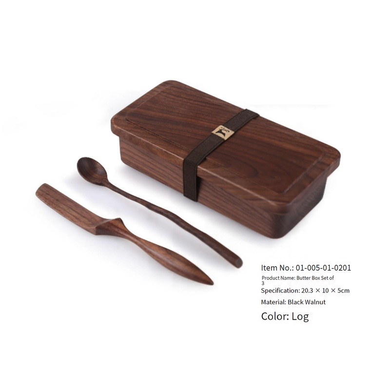 Lunchbox aus Holz, leichte Luxus-Lunchbox, frisches Lunchbox-Fach, auslaufsicher, tragbare Lunchbox für Büroangestellte_voghion.com