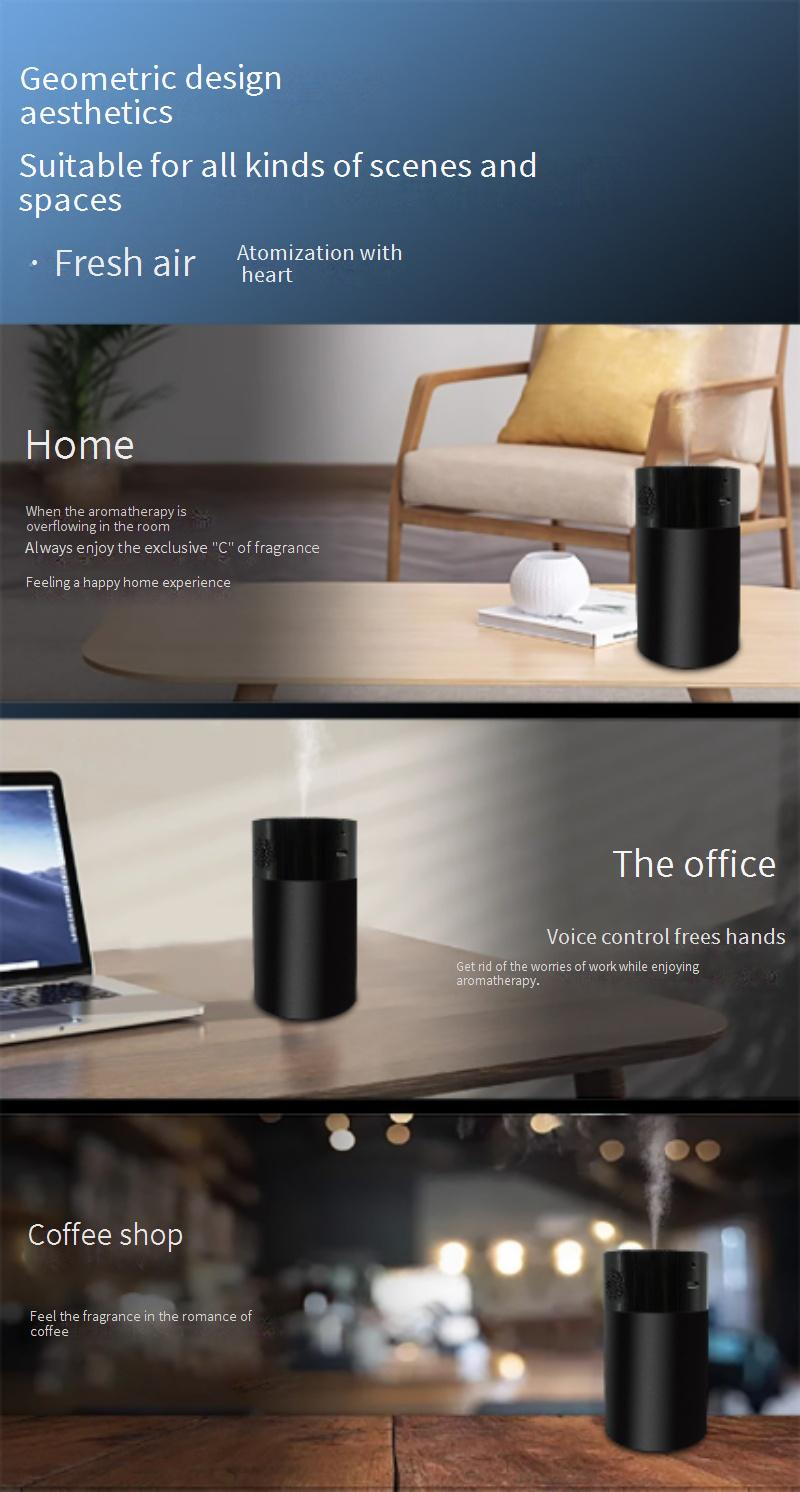 Smart Essential Oil Diffuser With AI Voice Control, Portable & Wireless Aromatherapy Device For Home, Car, Office - Quiet, Auto Spray, Timer_voghion.com