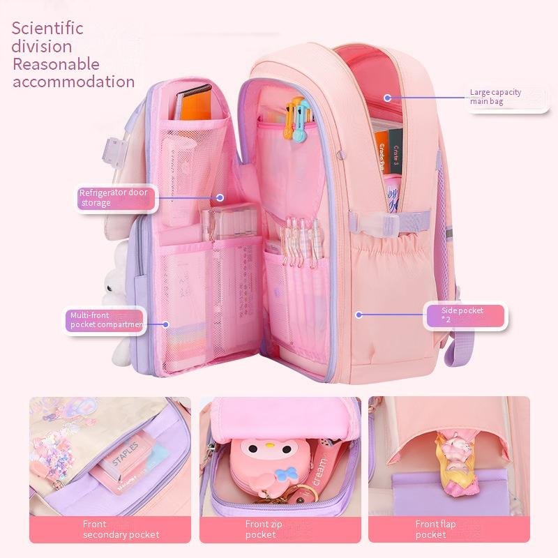 BACOVIS Ergonomic School Backpack For Kids - Lightweight Waterproof Bookbag With Breathable Shoulder Straps & Spine Support_voghion.com