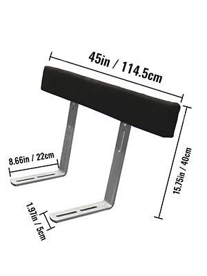 VEVOR Boat Trailer Guide-ons, 48", 2PCS Rustproof Steel Trailer Guide Ons, Trailer Guides With Carpet-Padded Boards, Mounting Parts Included, For Ski Boat, Fishing Boat Or Sailboat Trailer_voghion.com