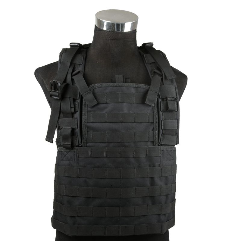 Tactical Vest MOLLE Chest Rig - Lightweight Nylon Harness For Airsoft, Hiking & Outdoor Adventures (Black/Grey/CP/A-TACS, One Size Fits All)_voghion.com