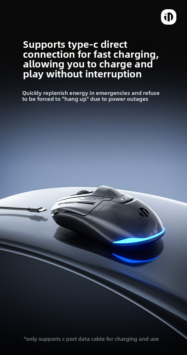 【High Quality】 INPHIC Wireless Mouse Bluetooth Dual Mode Gaming Rechargeable Creative Office_voghion.com
