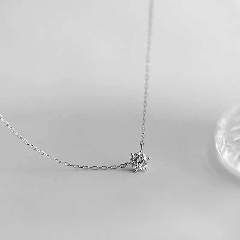 Moud S Sterg Sier Halskette Set mat Zirkon galvaniséiertem 14k Gold Damen Fein Stil_voghion.com