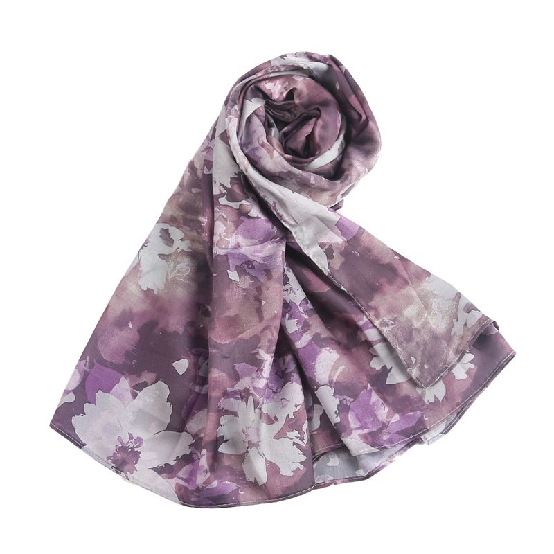Muslim headscarf Silk Printed Scarf National Shawl Senior Printed National Scarf Shawl Headscarf 180*85cm_voghion.com