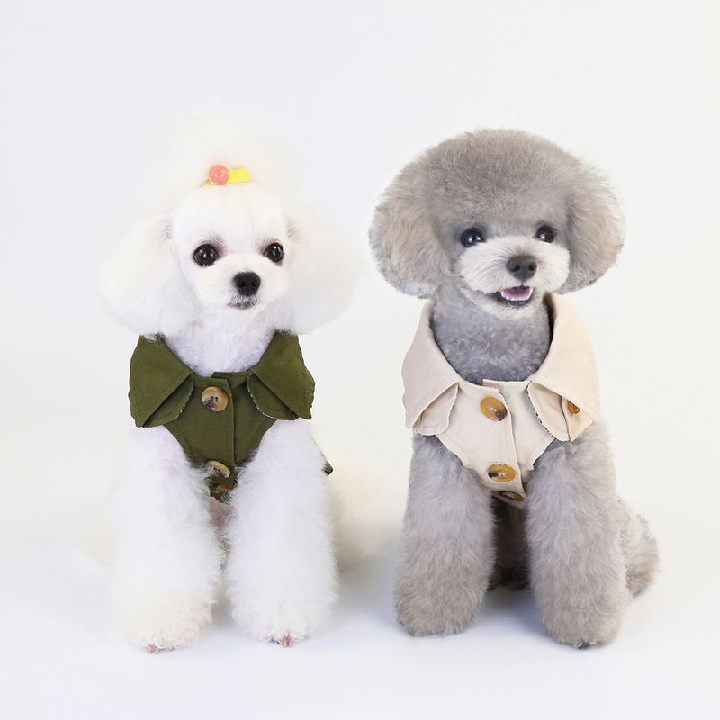 Herbst Neue Kollektion 20 Dreifarbige Windjacke für kleine Hunde und Haustiere, Winterkleidung_voghion.com