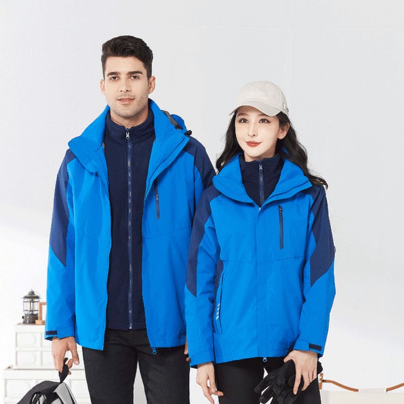 Outdoor Jacket Unisex Three-in-One Detachable Two-Piece Set Autumn Winter Warm Custom Printed_voghion.com