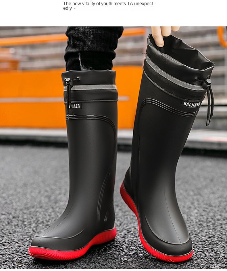 Egycipős High Tube vízálló szájú esőcsizma 39-45 méret_voghion.com