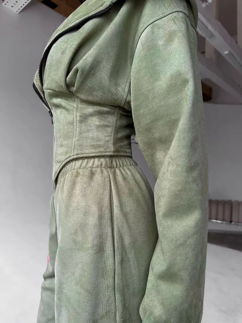 Women's Solid Color Hooded Sweatshirt & Jogger Pants Set - Stylish Streetwear Two-Piece Outfit For Fall/Winter Casual Wear_voghion.com