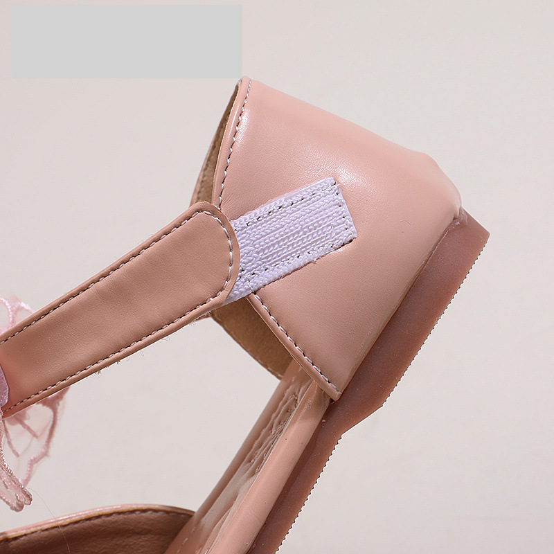 Mother & Kids girls bow princess sandals 2024 summer new children's soft bottom closed toe sandals embroidered single shoes_voghion.com