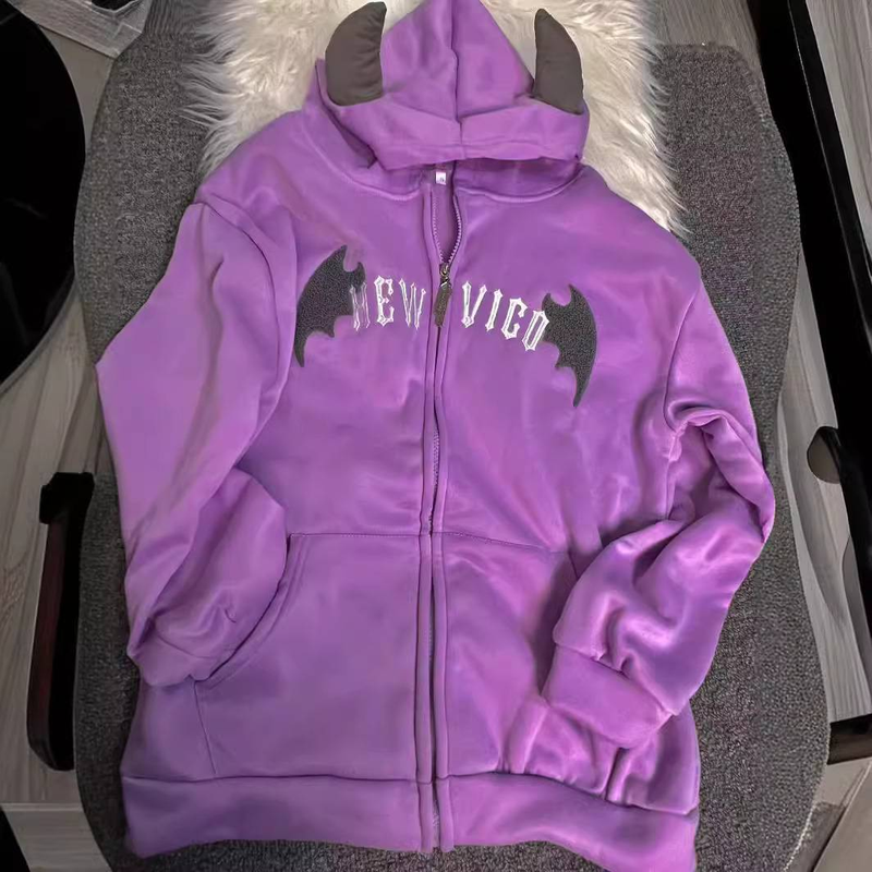 Women's Clothing winter plus velvet retro sweater women's cardigan zipper jacket tops_voghion.com