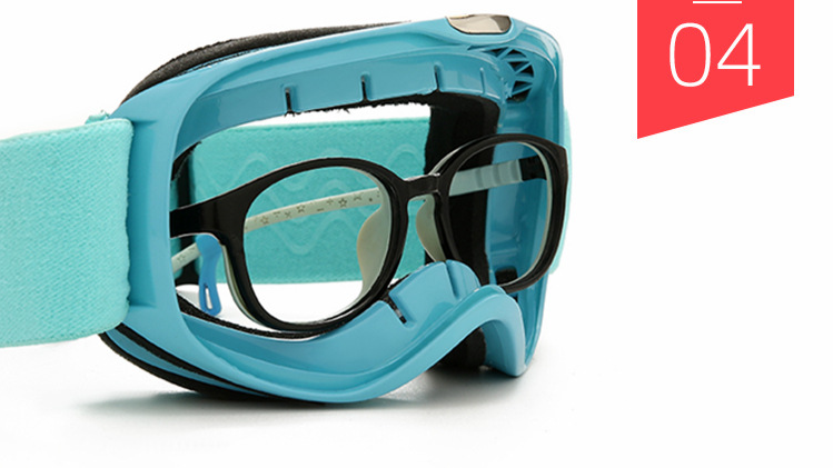 Unisex Children's ski goggles Large spherical glasses Cocker goggles/double anti-fog_voghion.com