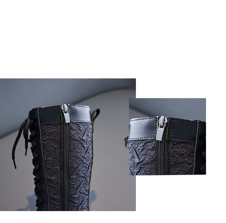 Buty dziecięce buty dziecięce wodoodporne antypoślizgowe modne buty średniej wysokości buty dziecięce pojedyncze buty rodzic dziecko łańcuch księżniczka skórzane buty_voghion.com