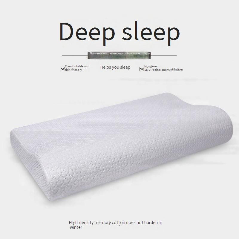 Wave Pillow Cervical Pillow Slow Memory Foam Pillow Memory Pillow Sleeping Pillow_voghion.com
