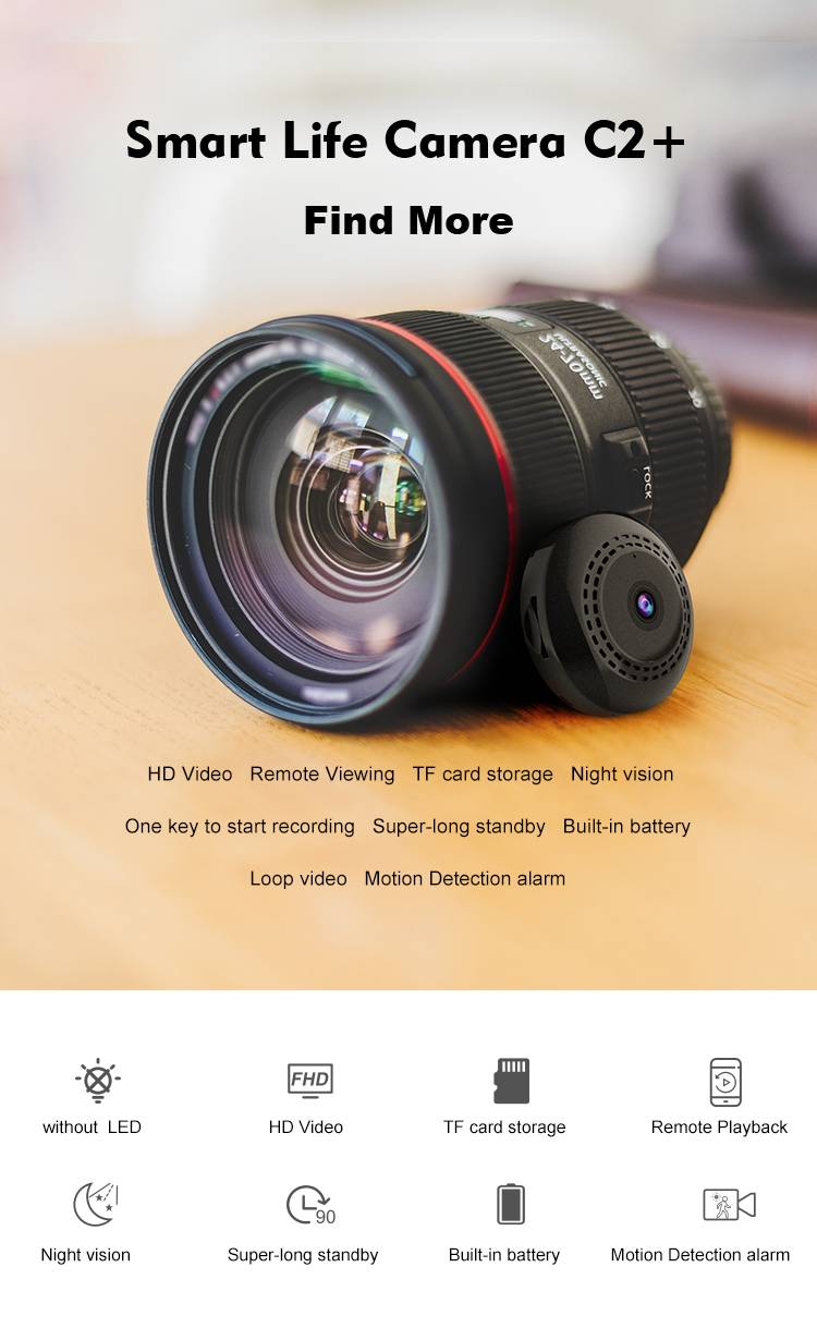 Power Outage Continuity Wireless WIFI Home Security HD Night Vision Miniature Mobile Surveillance Camera_voghion.com