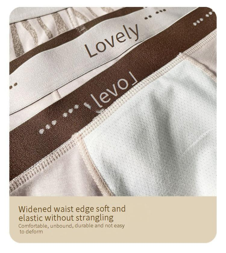 Sous-vêtements pour hommes, imprimé léopard, neufs, pur coton 7A, antibactériens, taille moyenne, boxers tendance pour garçons_voghion.com