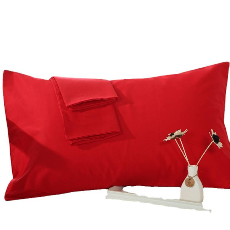 Pure Color Cotton Pillowcase Plain Simple Single Pillowcase 48*74cm_voghion.com