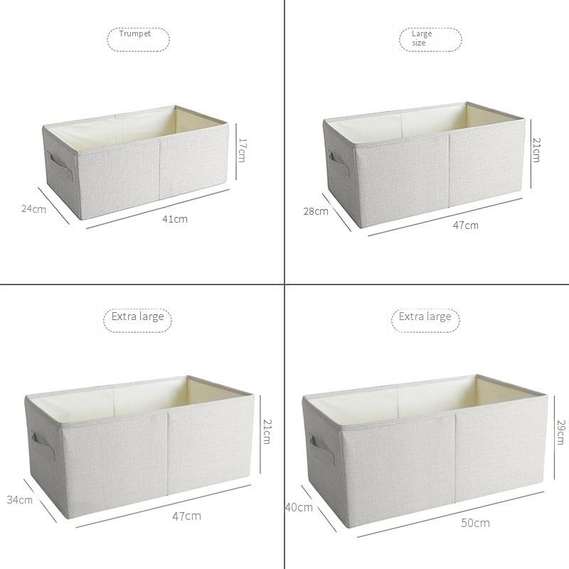 Extra-Large Foldable Storage Bins With Reinforced Frame - Heavy-Duty Organizer For Toys Books & Clothes (Collapsible Multi-Purpose Home & Closet Use)_voghion.com