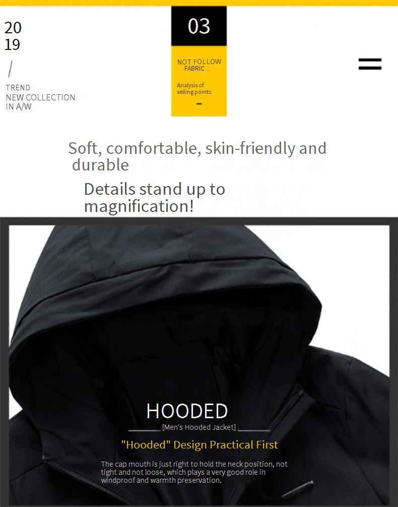 Giacca con cappuccio da uomo taglie forti con fodera in pile - Cappotto oversize caldo e confortevole per uomini alti e robusti (grigio, nero, verde militare)_voghion.com