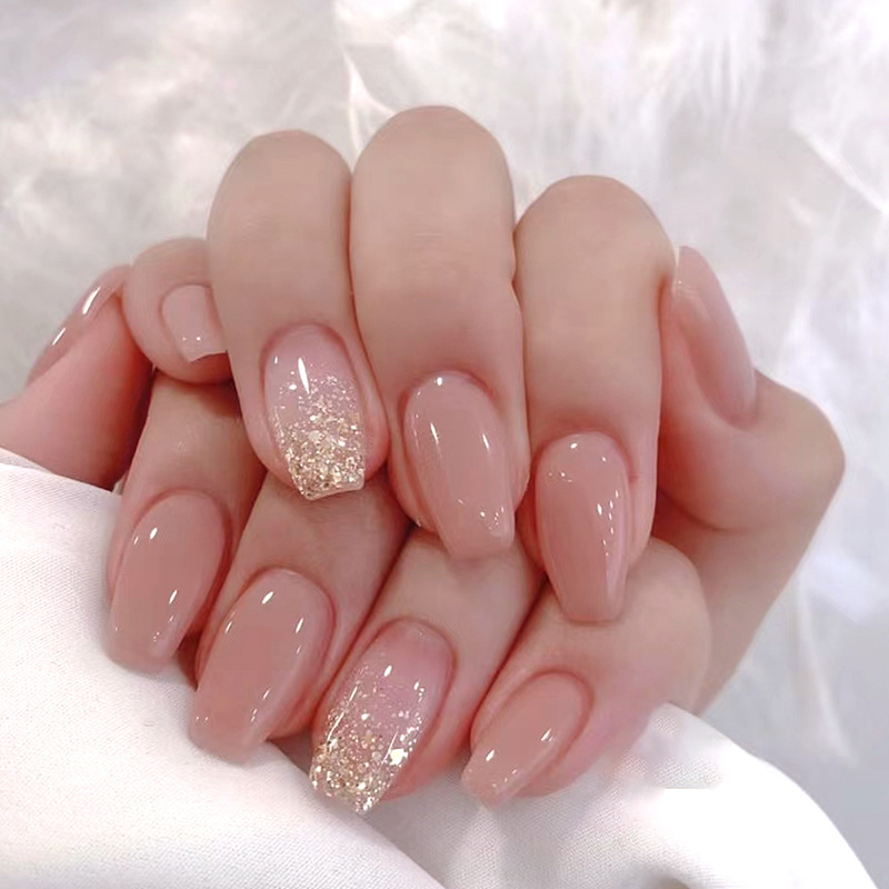 24 Stücke Falsche Einfache Nägel Mittellange Ballett Künstliche Nägel Rosa Mode Drücken Auf Nägel Volle Abdeckung Nagel Tipps Wearabl_voghion.com
