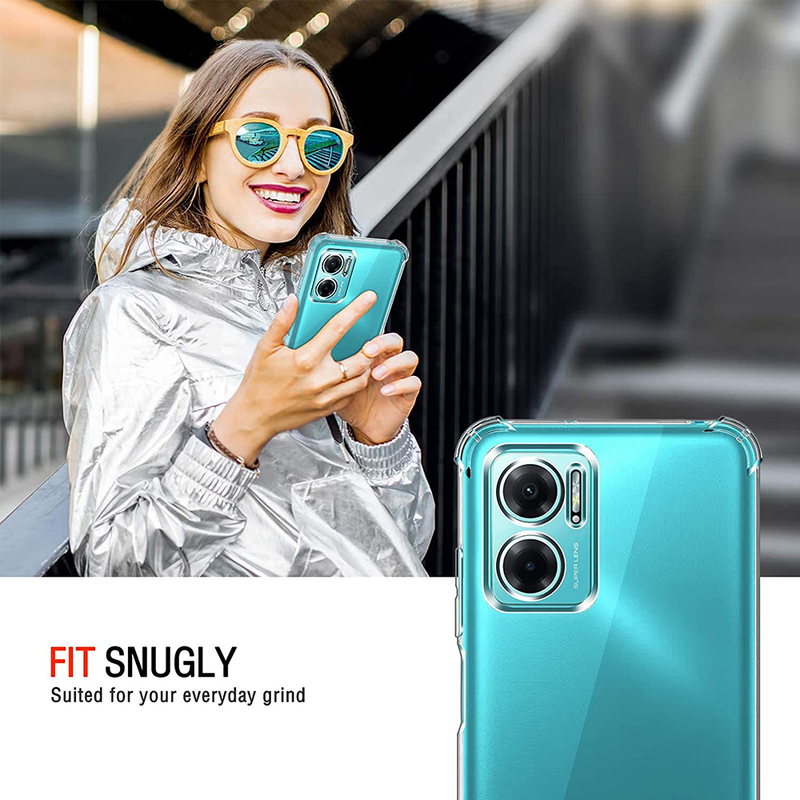 Airbag Shockproof Silicone Soft Clear Case For Xiaomi Redmi Note 11 11S 11T 11E 10 10S 10T 9 9T Pro 10A 10C 9A 9C Back C_voghion.com