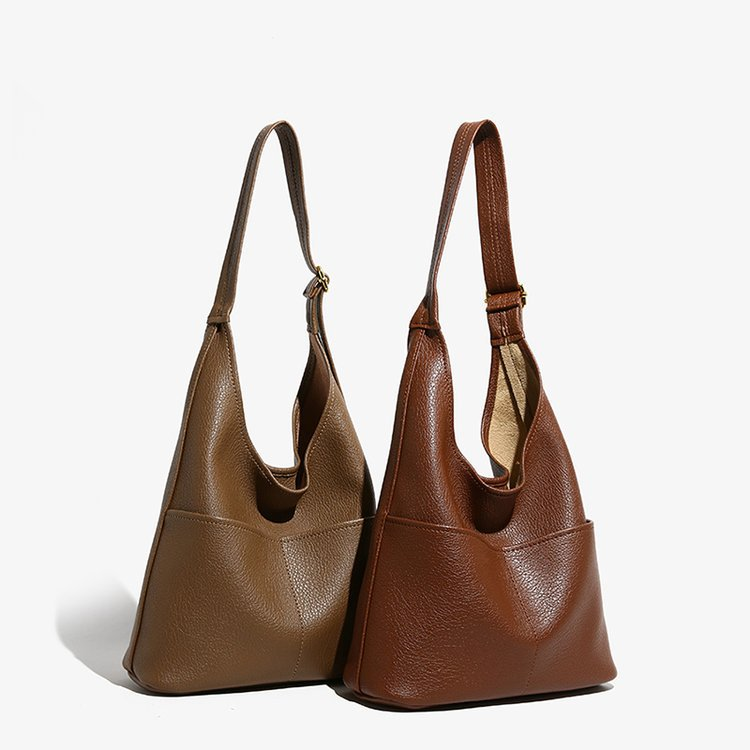 Sac sous les bras de grande capacité pour femmes 2024 hiver nouvelle mode décontractée simple et polyvalente populaire sac à bandoulière simple sac de banlieue simple_voghion.com