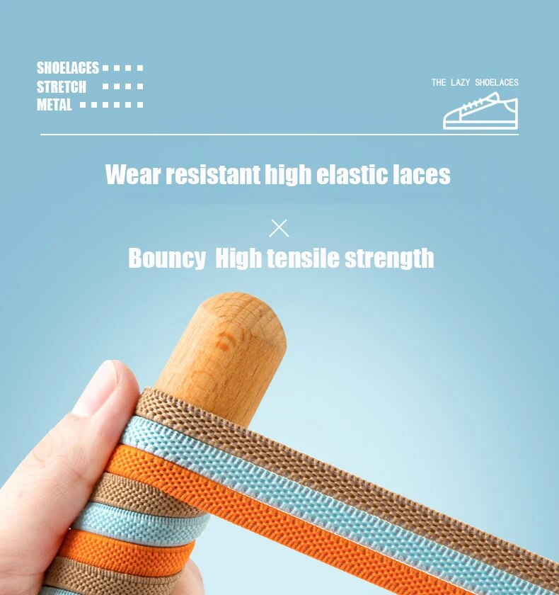 Lacci per scarpe con fibbia incrociata senza lacci per scarpe da ginnastica Lacci piatti per bambini Lacci elastici per adulti Taglia unica per tutte le scarpe_voghion.com