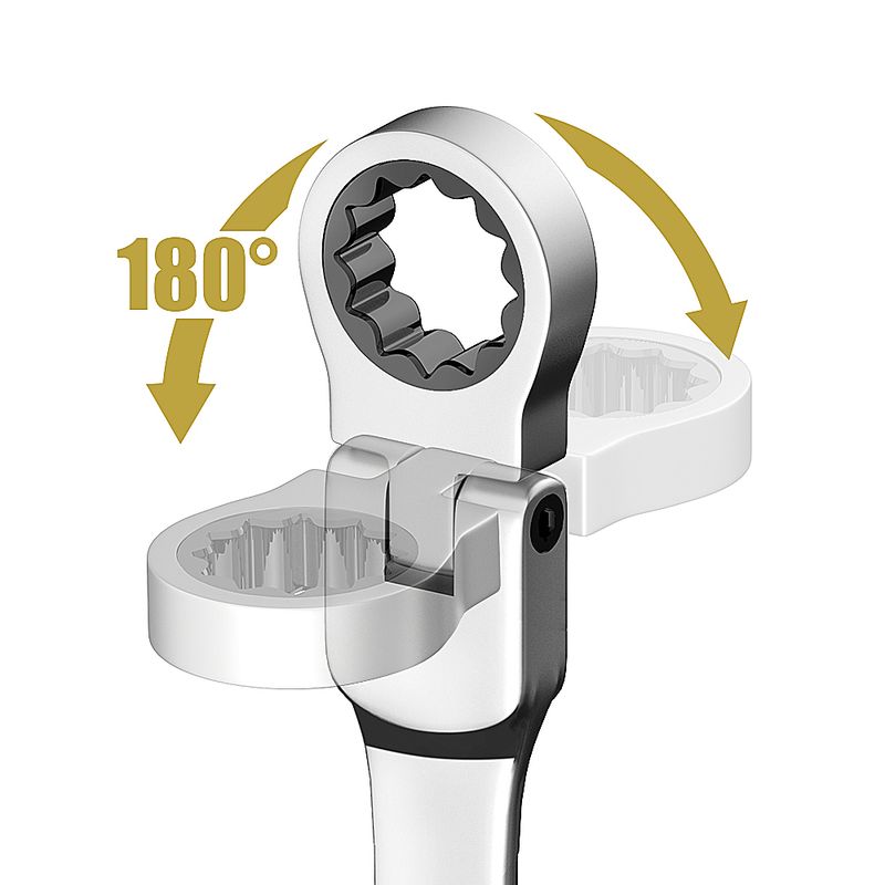 Räikkäavainsarja, 6-23 mm metrinen joustopää räikkäavain, kromivanadiumteräsavain pussin kanssa_voghion.com