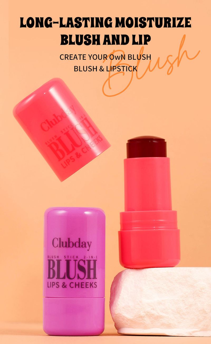 Clubday Beauty Hit Vierfarbiges Rouge Rouge Make-up Neues Produkt Matt Feuchtigkeitsspendend Q Elastic Jelly Blush Stick_voghion.com